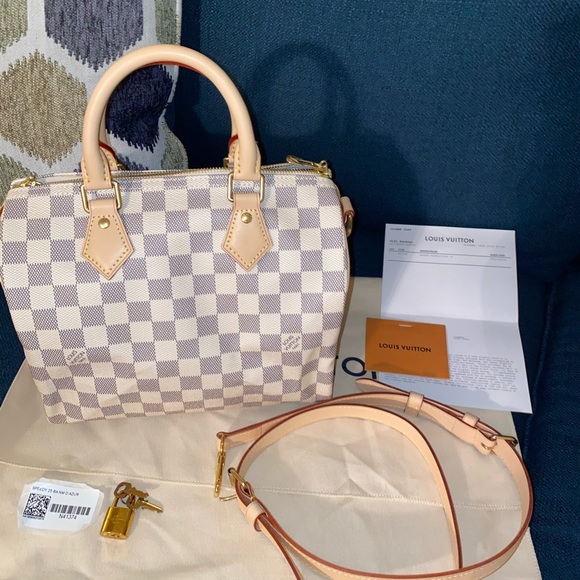 louis vuitton speedy bandouliere 25 azur